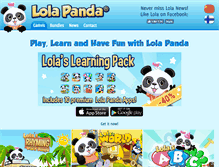 Tablet Screenshot of lolapanda.com